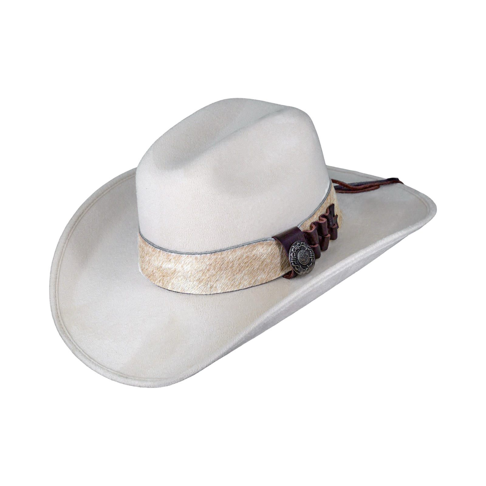 white cowhide tool belt