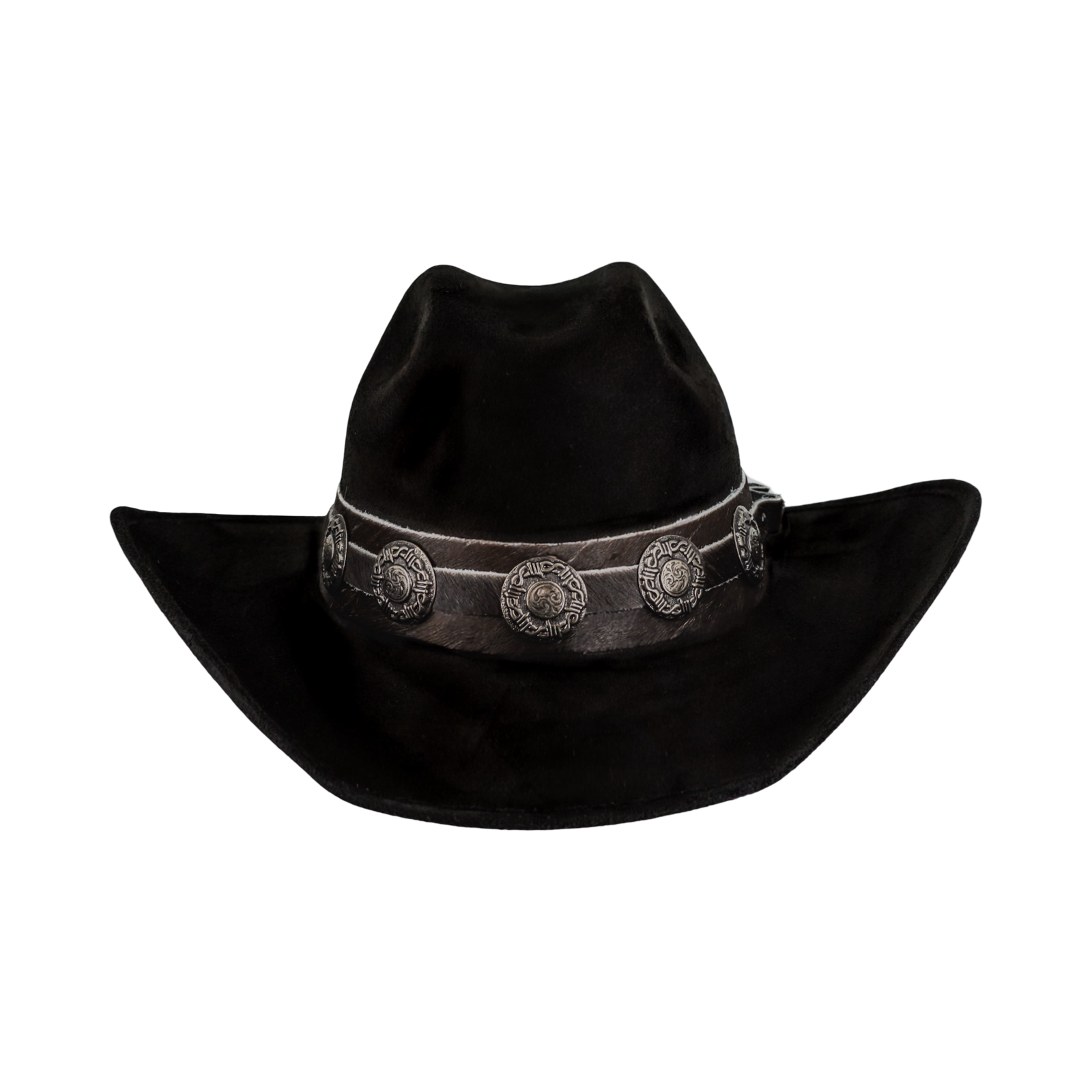 cowhide & conchos tool belt